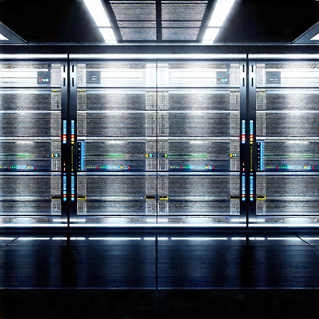 Futuristic Server Room With Image, There