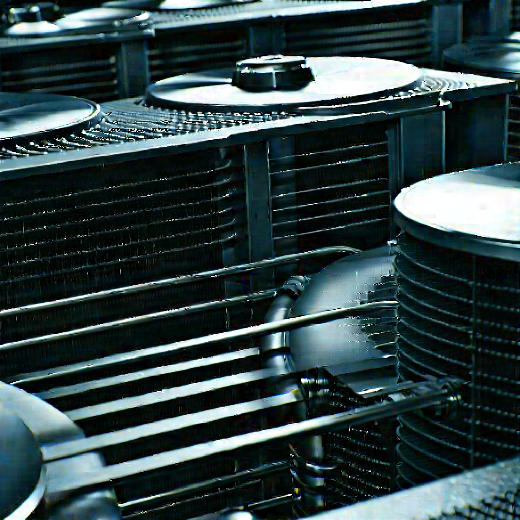 Close-up of cooling system