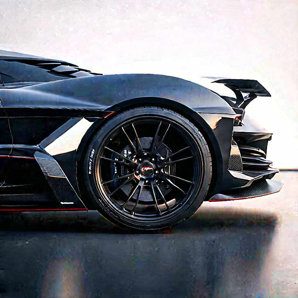 Automotive Technology In Design Studio With Black Sports