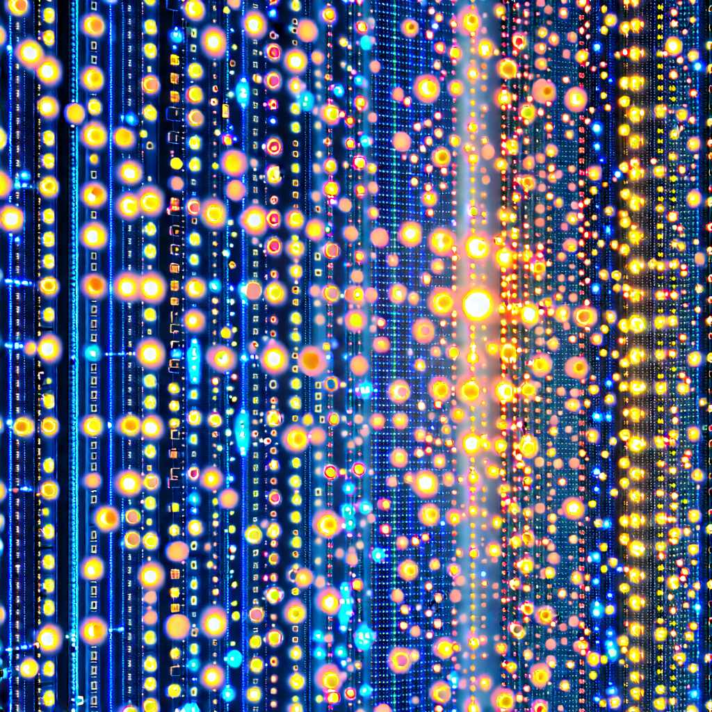 Close-up of sensor array