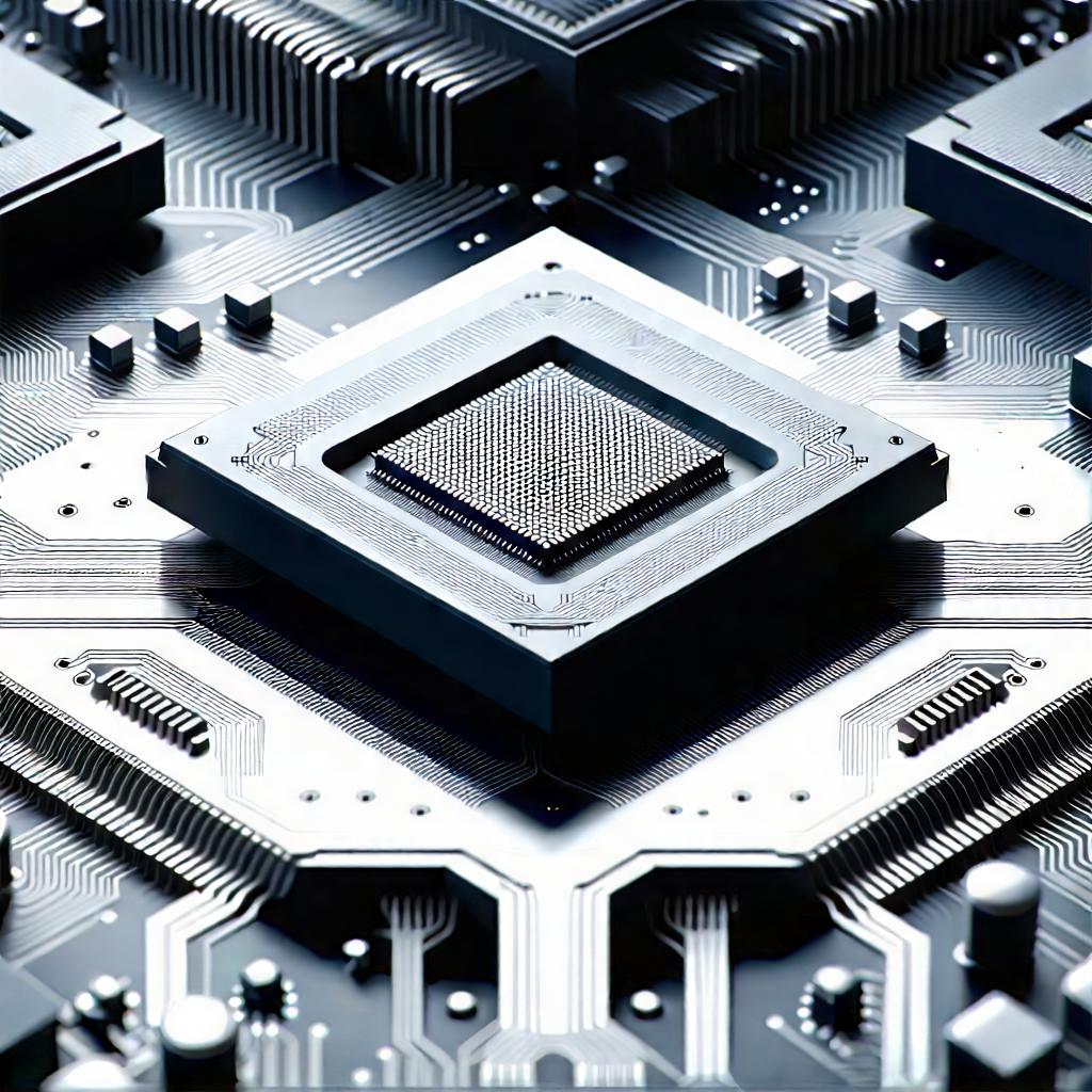 Close-up of microprocessor