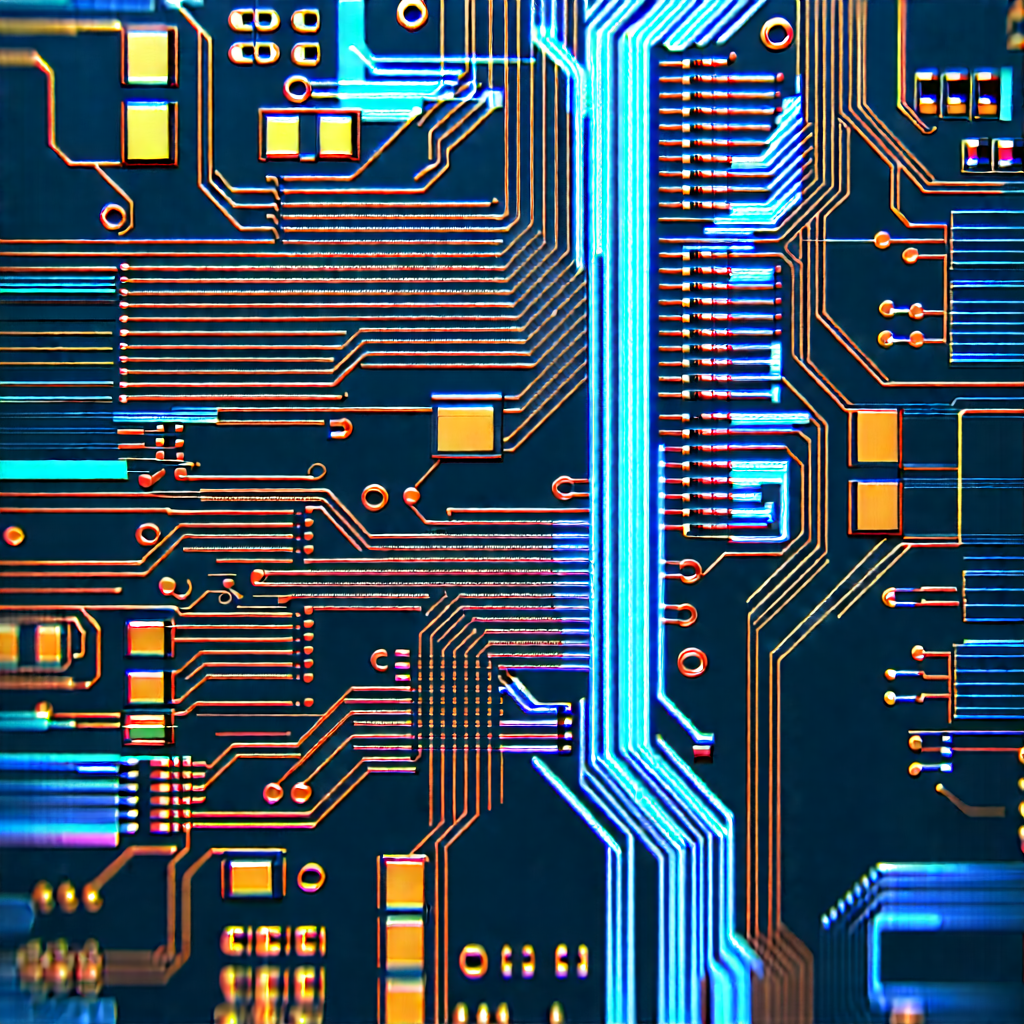 Close-up of electronic circuit