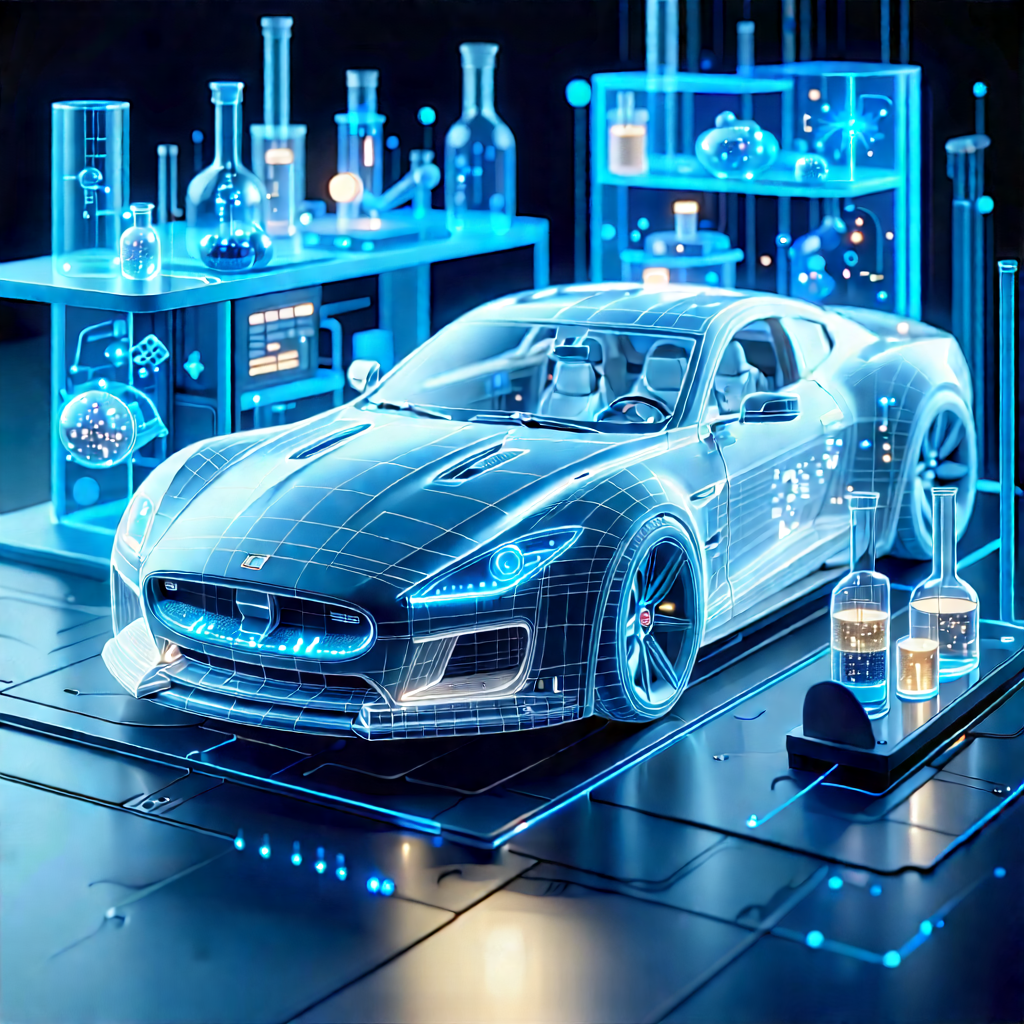 Automotive Technology In Modern Laboratory With Image, There