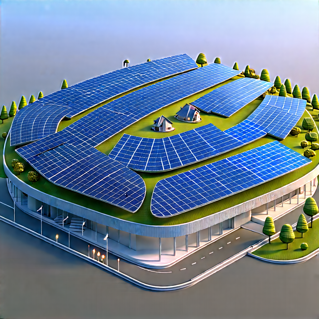 Innovative Renewable Energy (design:1.35) With Large Solar