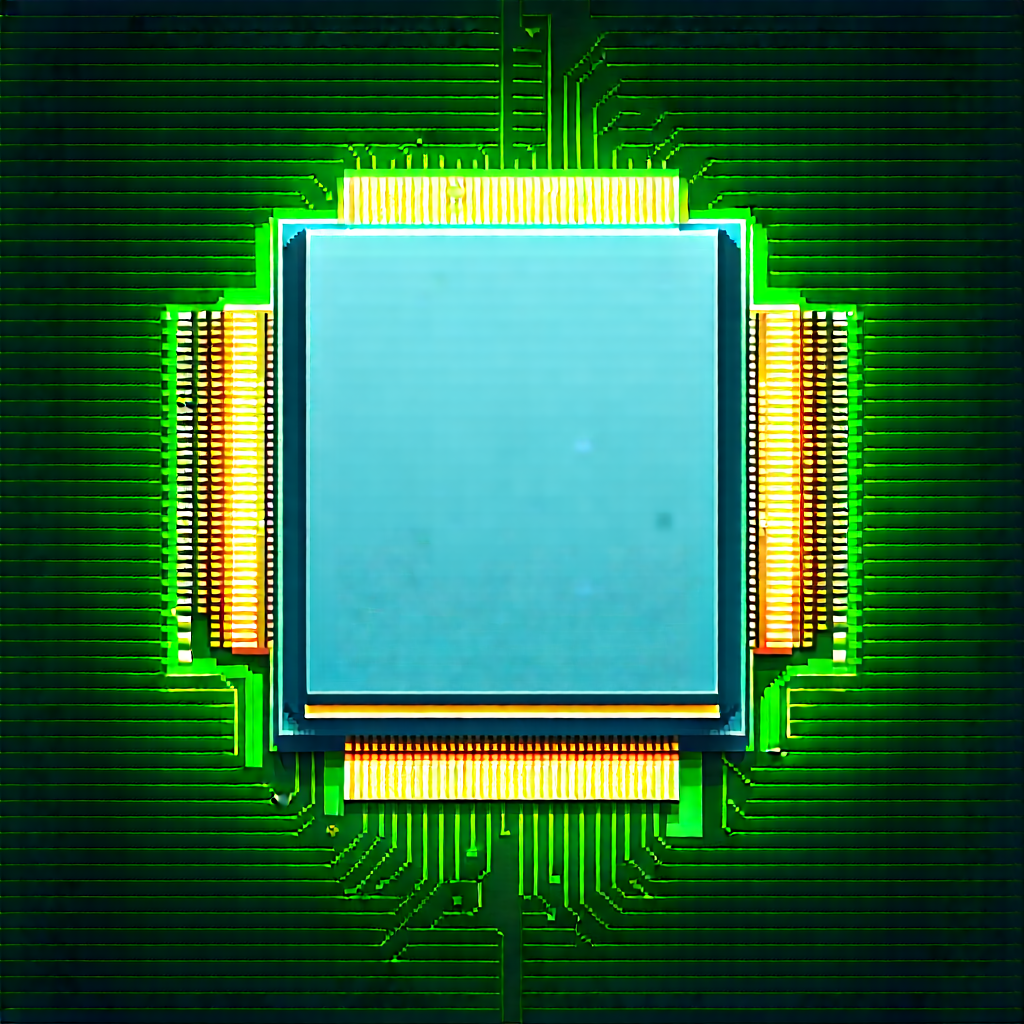 Close-up of microprocessor