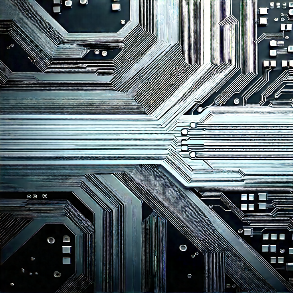 Close-up of electronic circuit