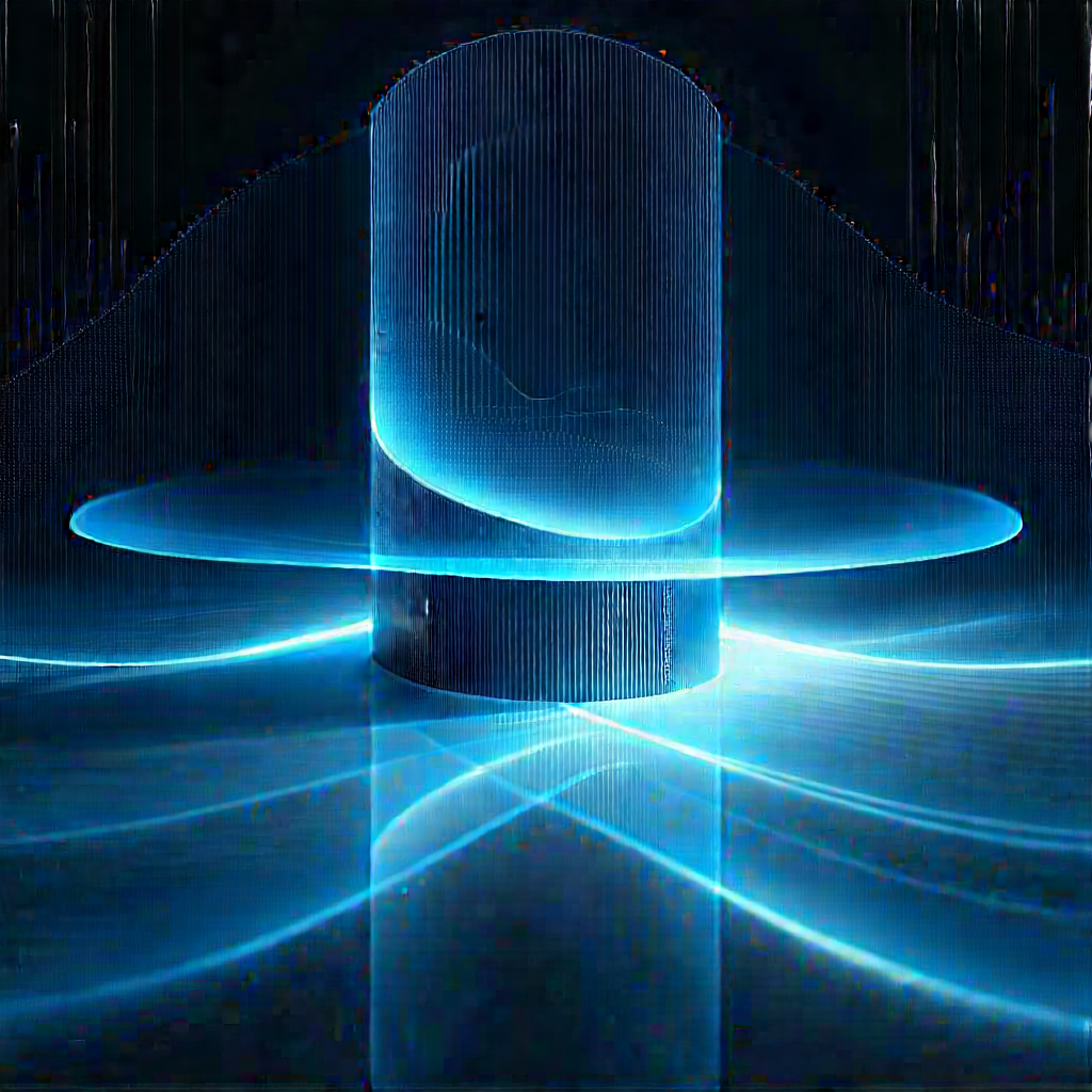 Machine Learning Visualization With Large, Blue,