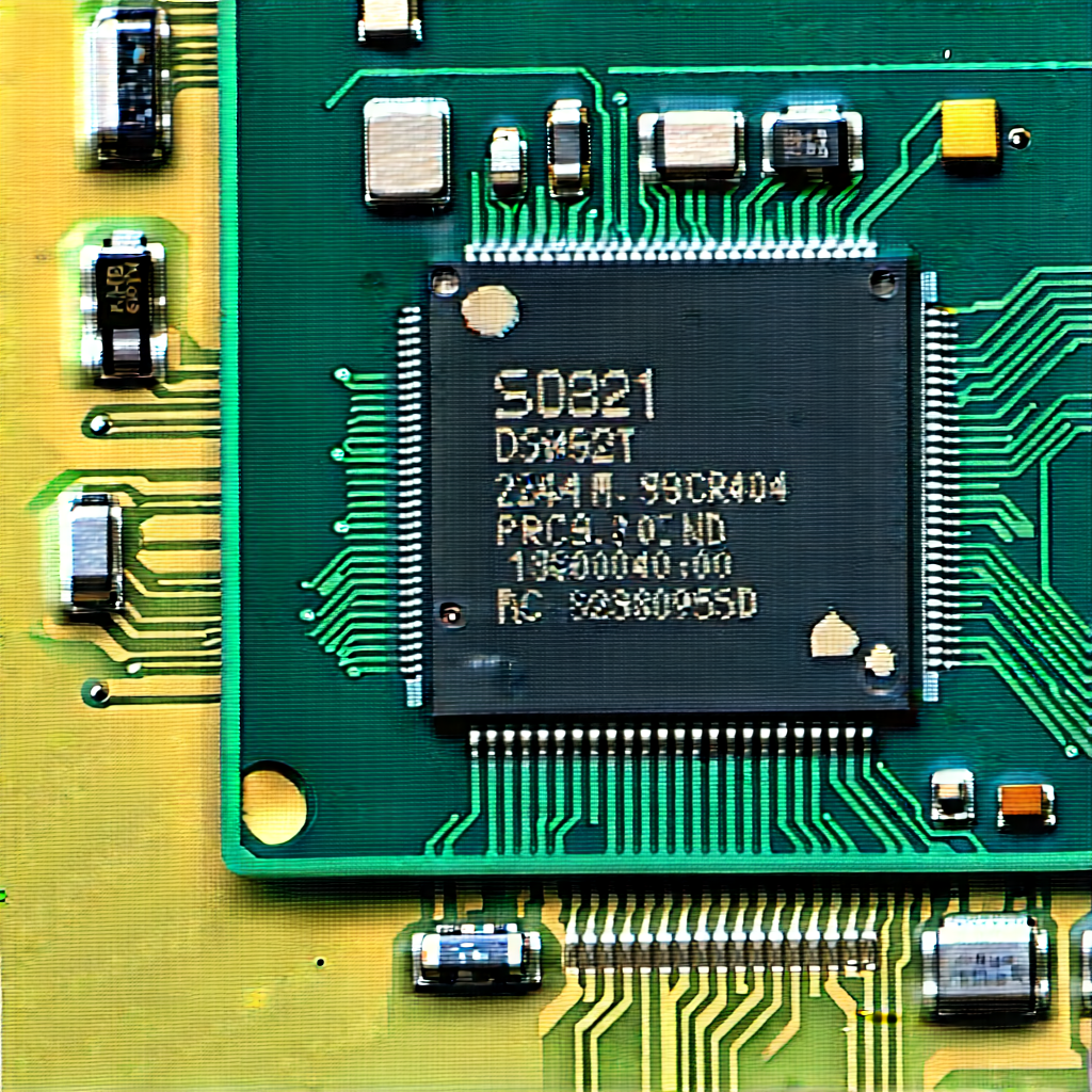 Close-up of microprocessor