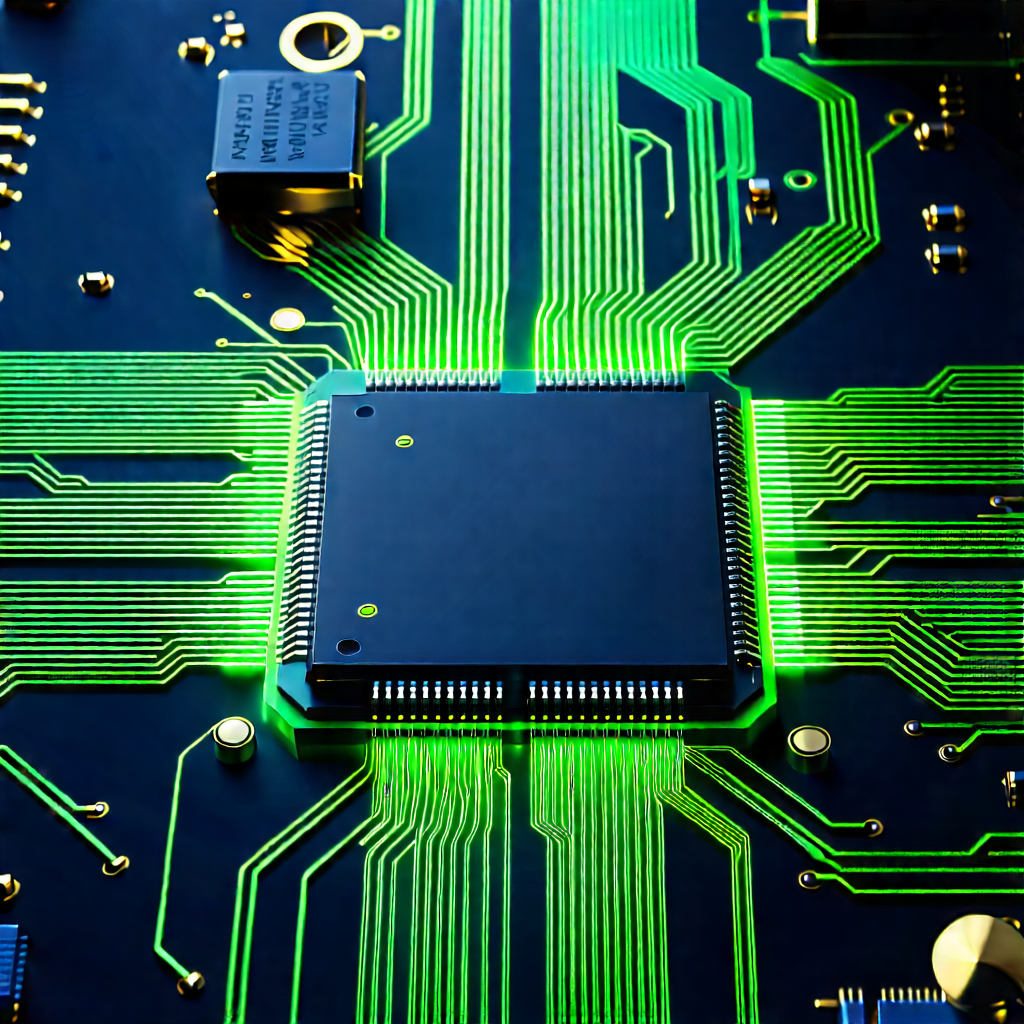 Circuit board with digital particles