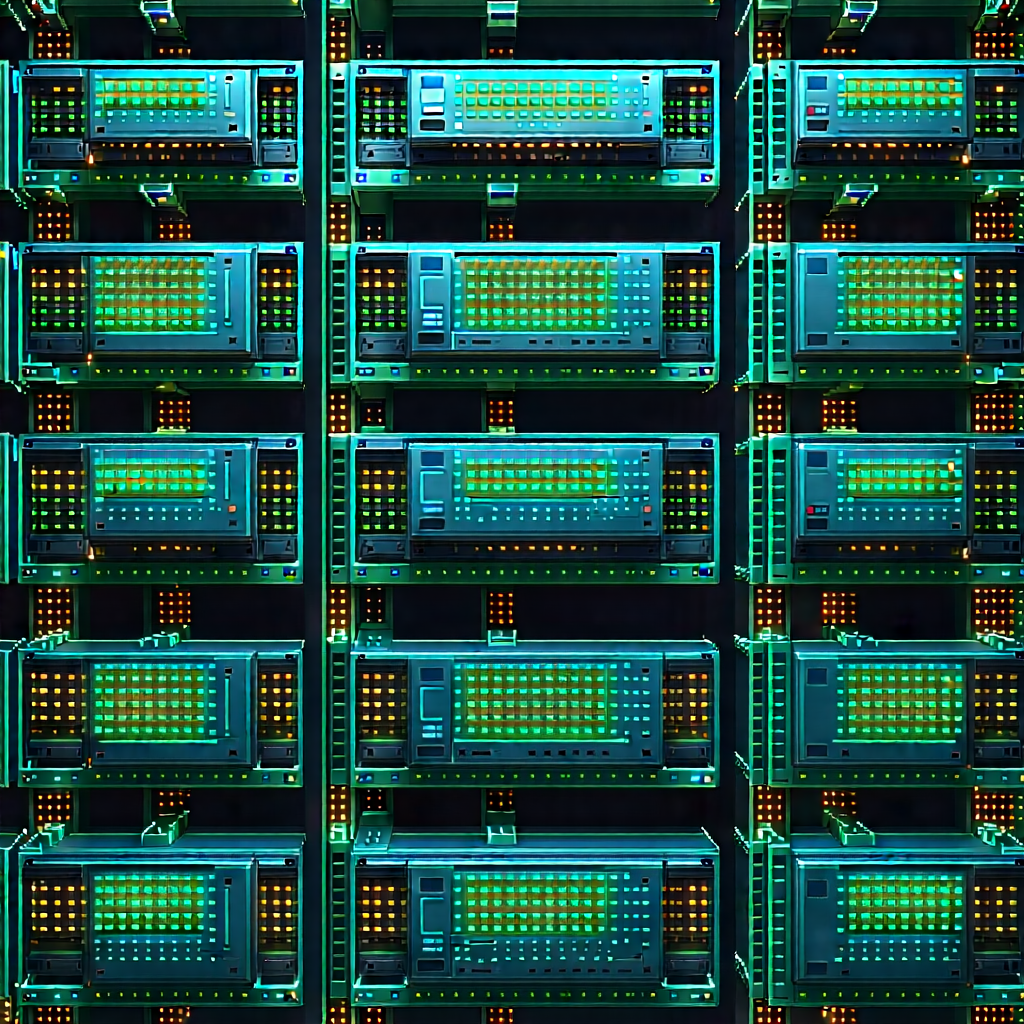 Close-up of sensor array