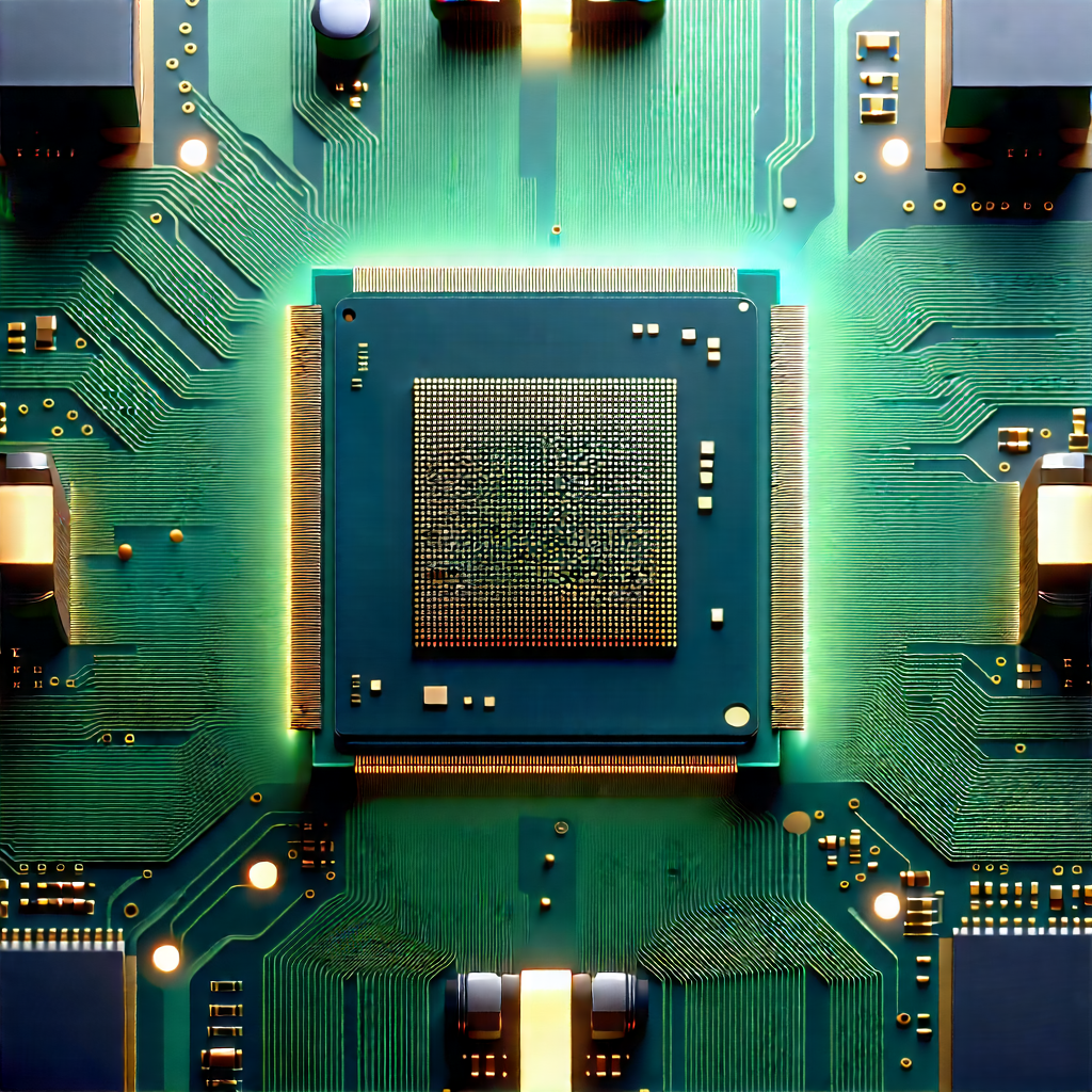 Close-up of microprocessor