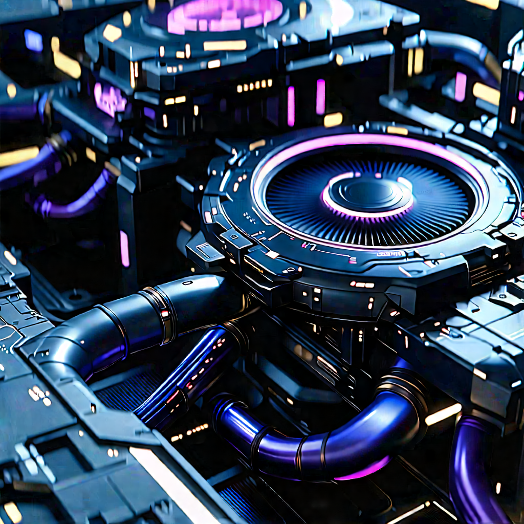 Close-up of cooling system