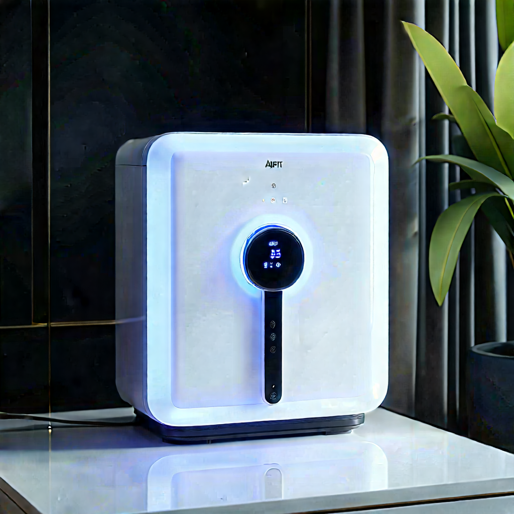 Innovative Smart Appliance (design:1.37) With White Blue
