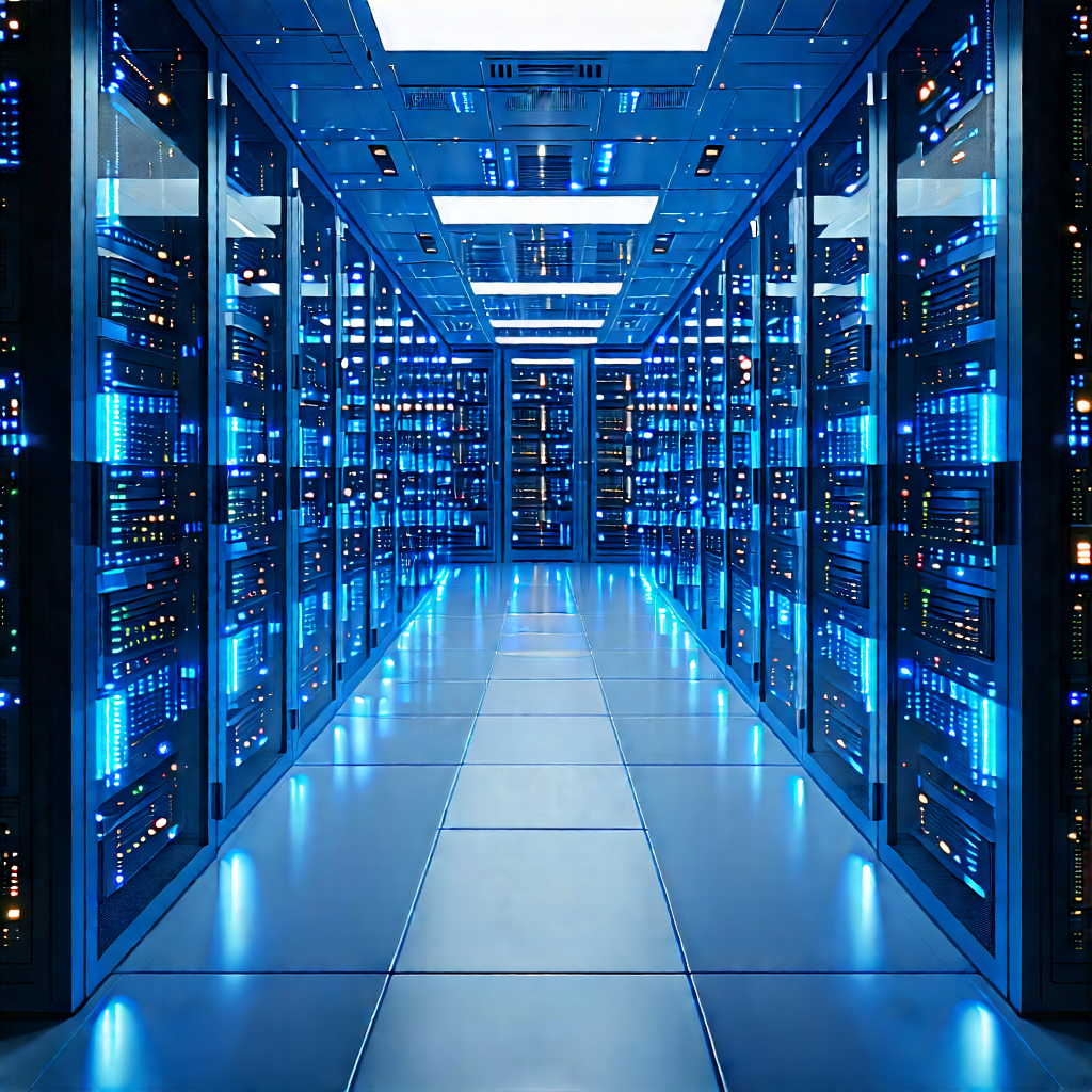Futuristic server room
