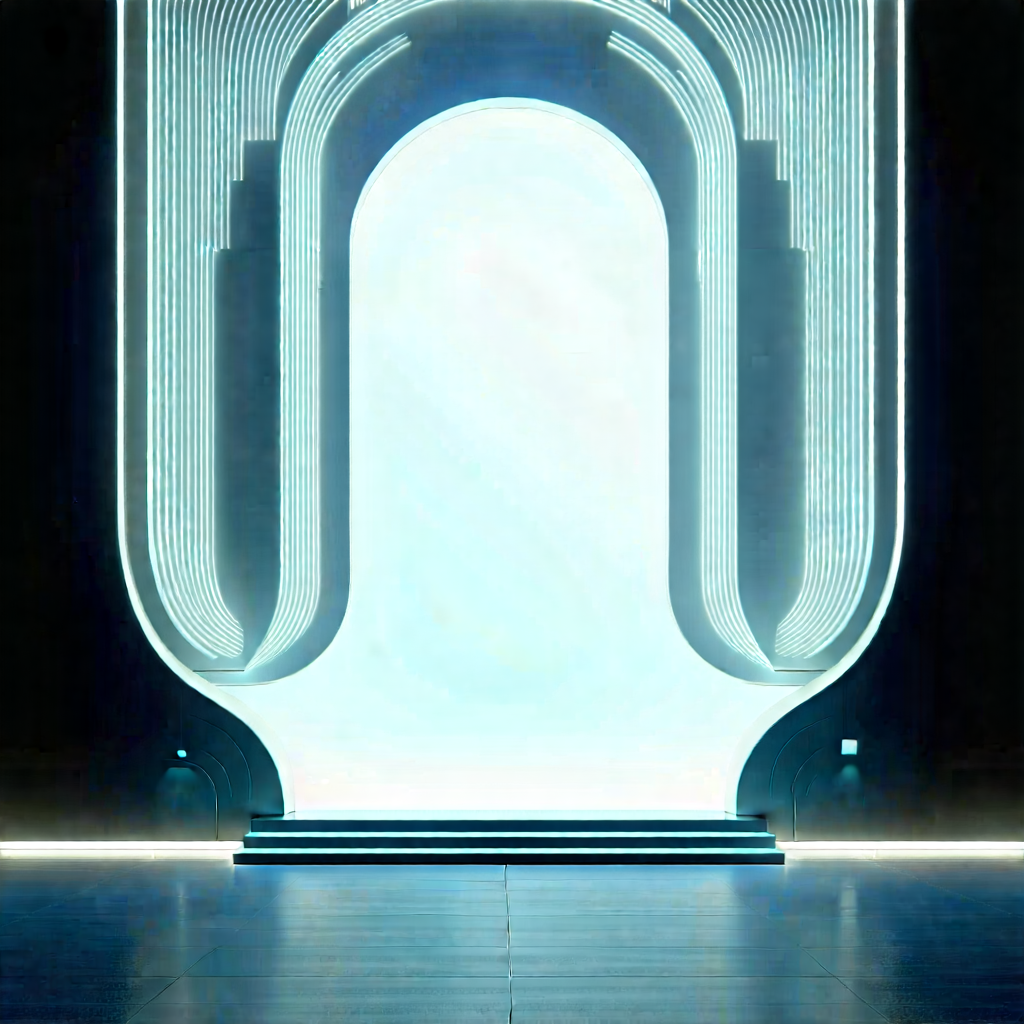 Futuristic Innovation Hub With Large, Open