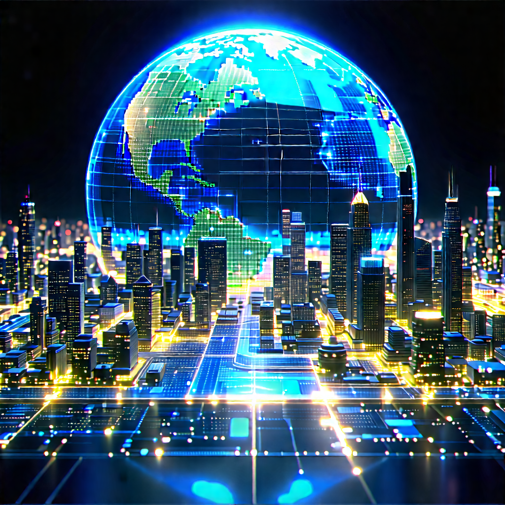 Financial Technology In Field Deployment With Large, Blue,