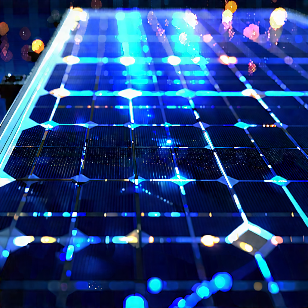 Solar Panel With Holographic Projection With Solar Panel