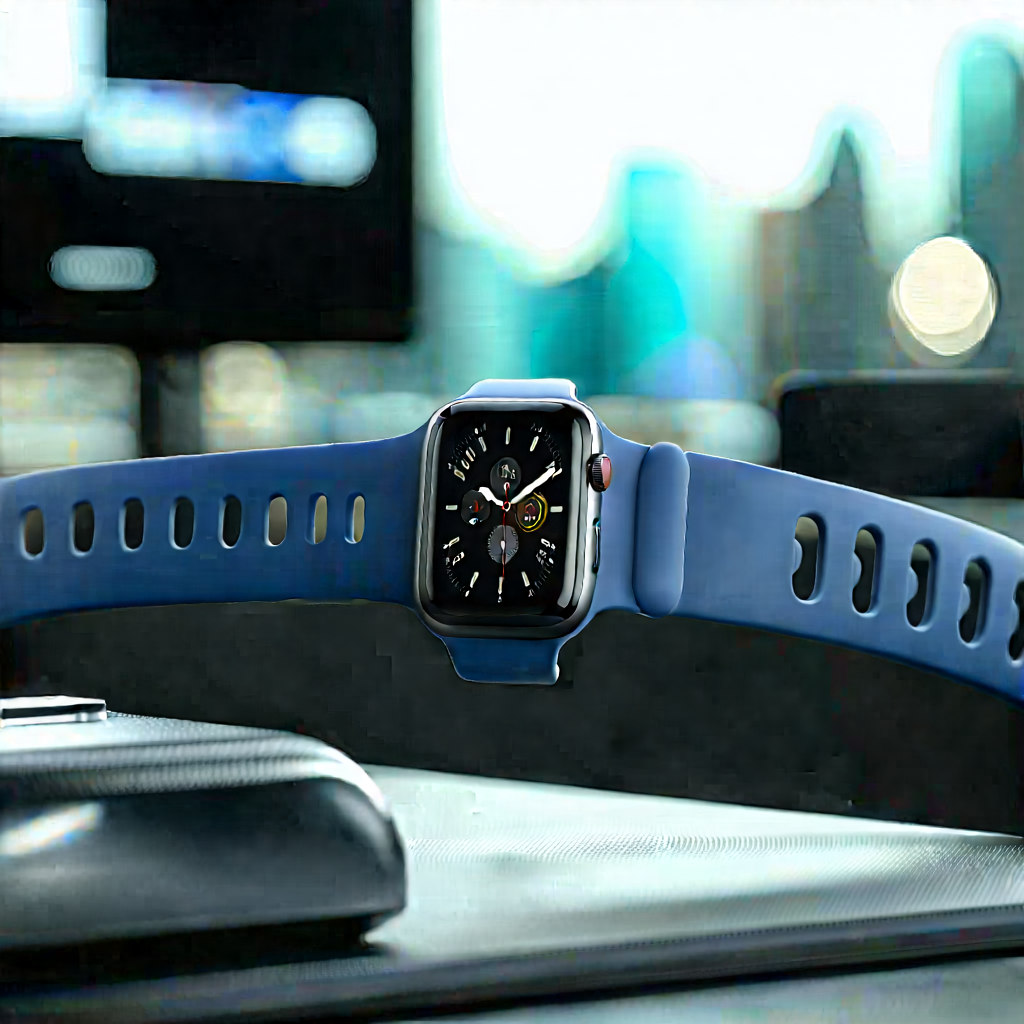 Innovative Wearable Device Design With Blue Watch