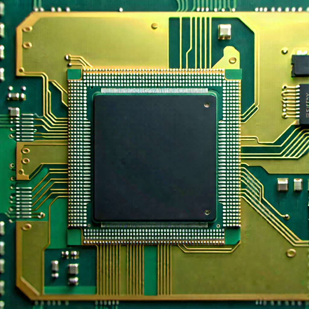 Close-up of microprocessor