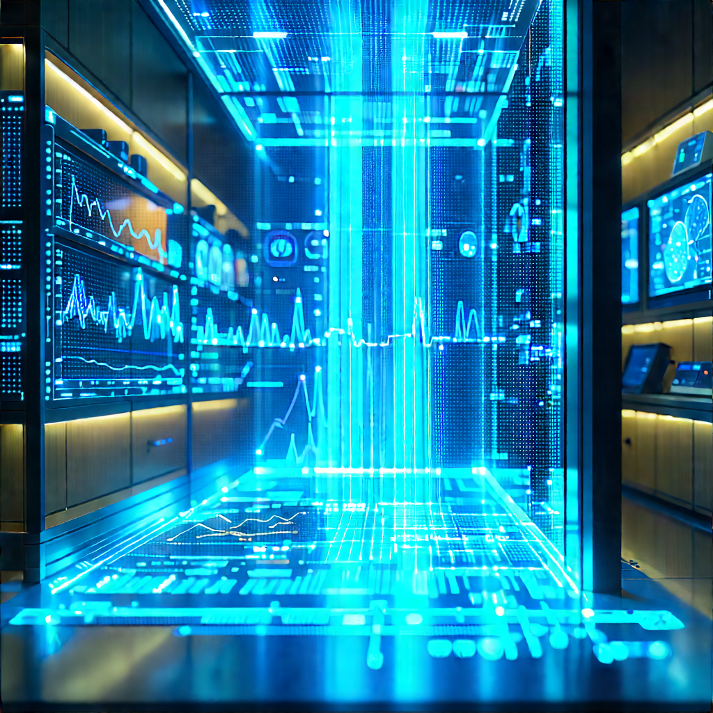 Healthcare Technology In Research Center With Futuristic Room