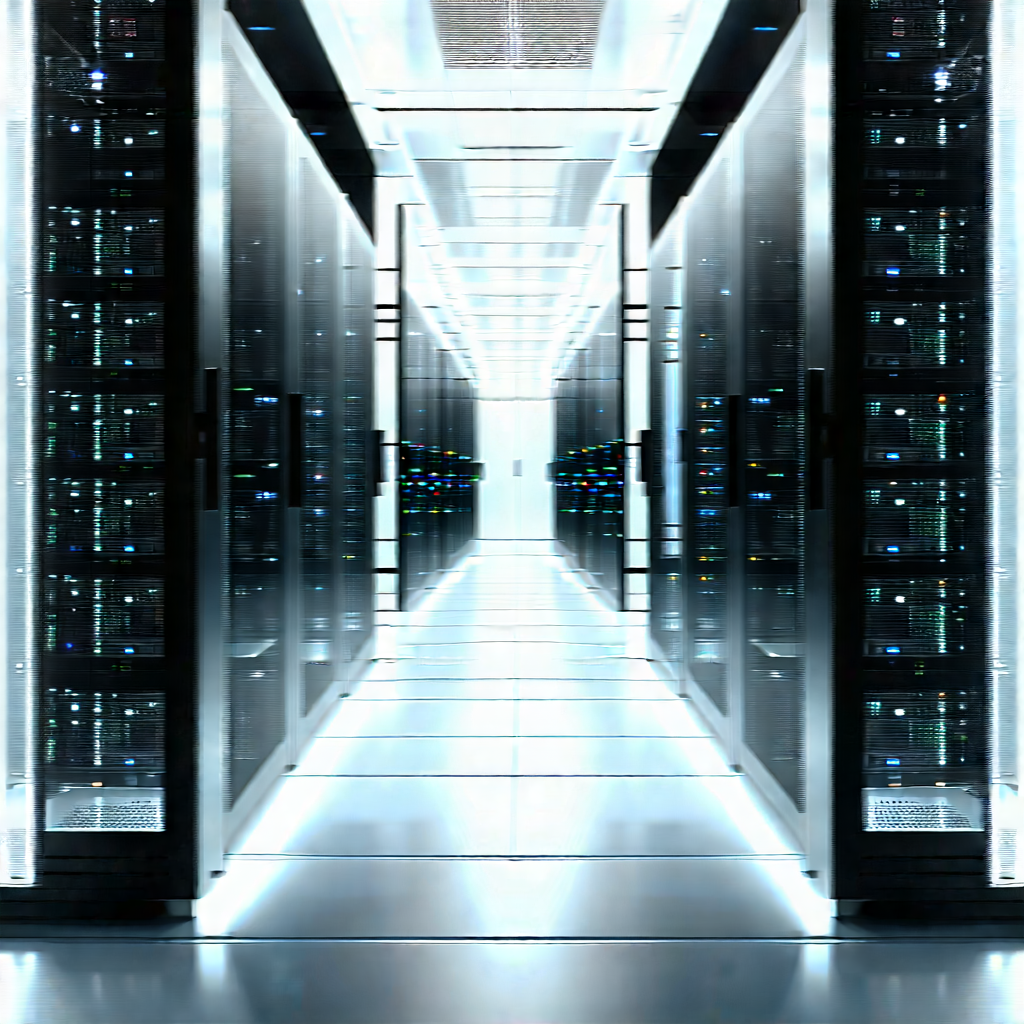 Futuristic server room