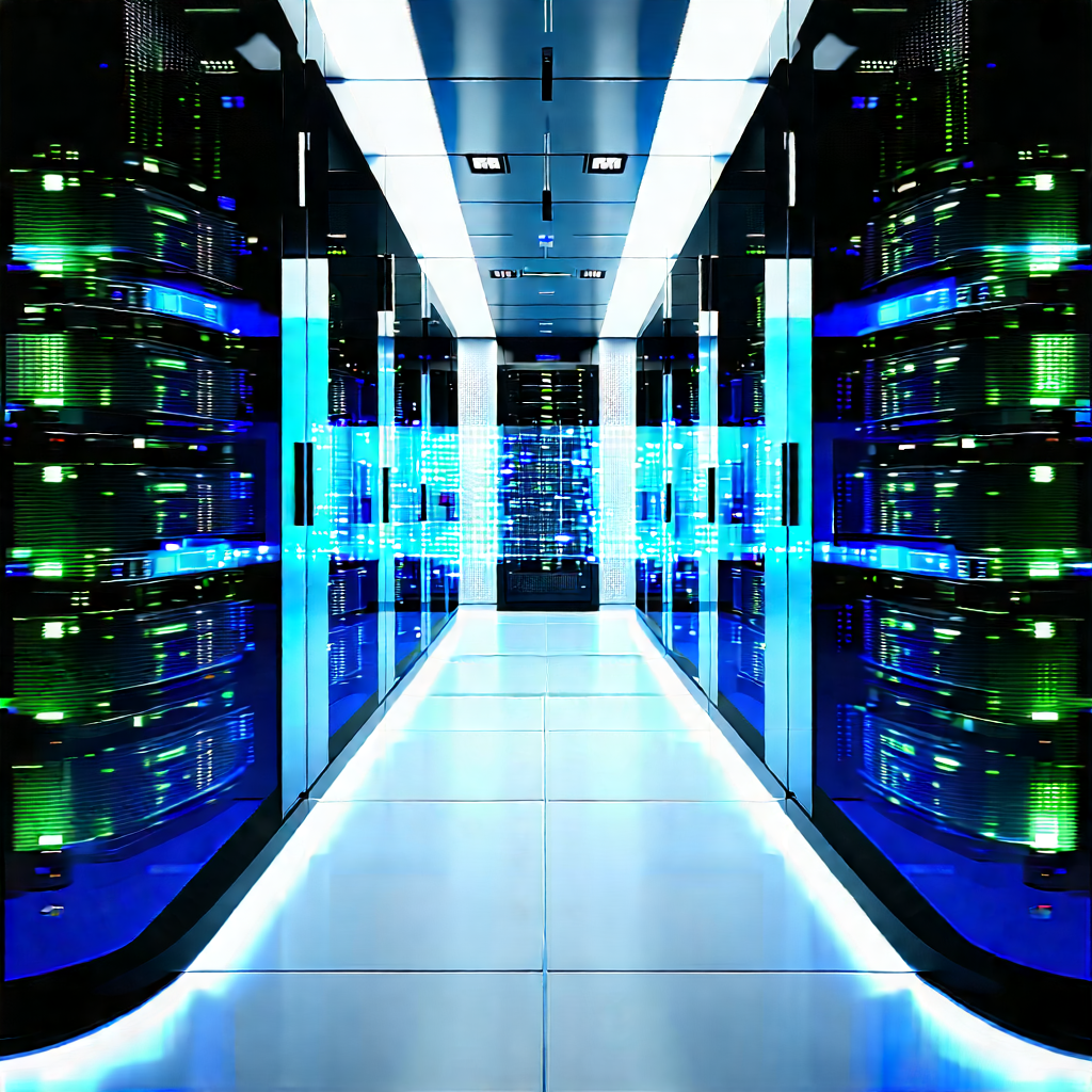 Futuristic server room