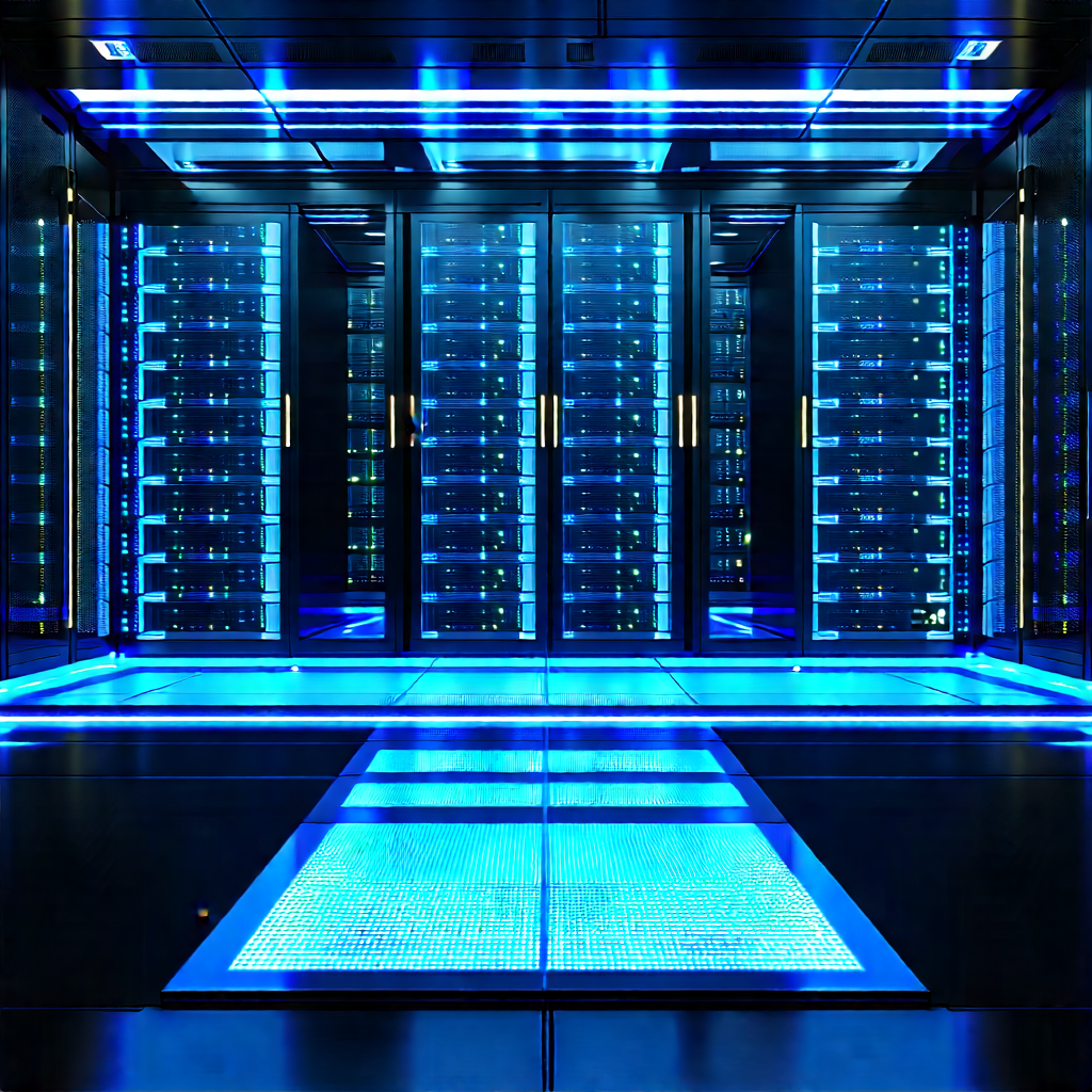 Futuristic server room