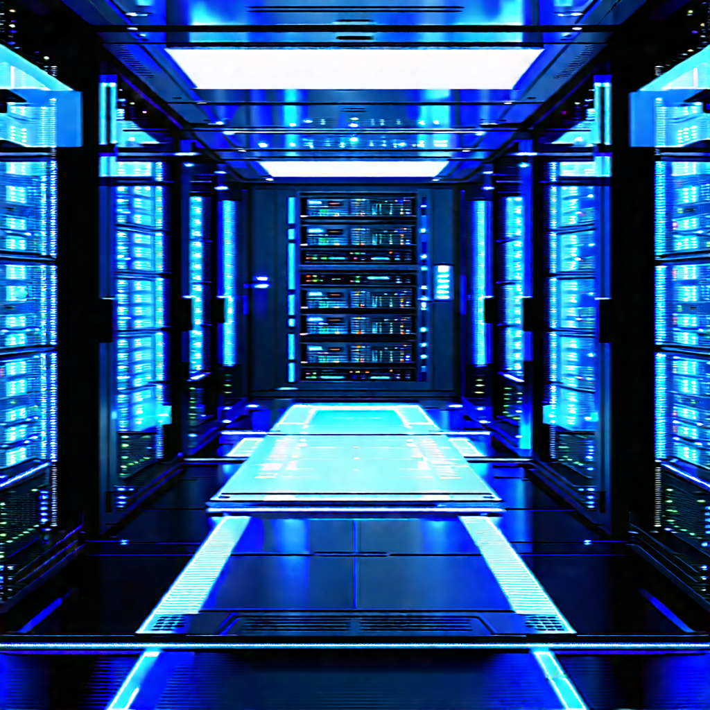 Futuristic server room