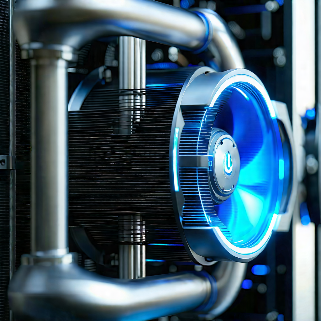 Close-up of cooling system