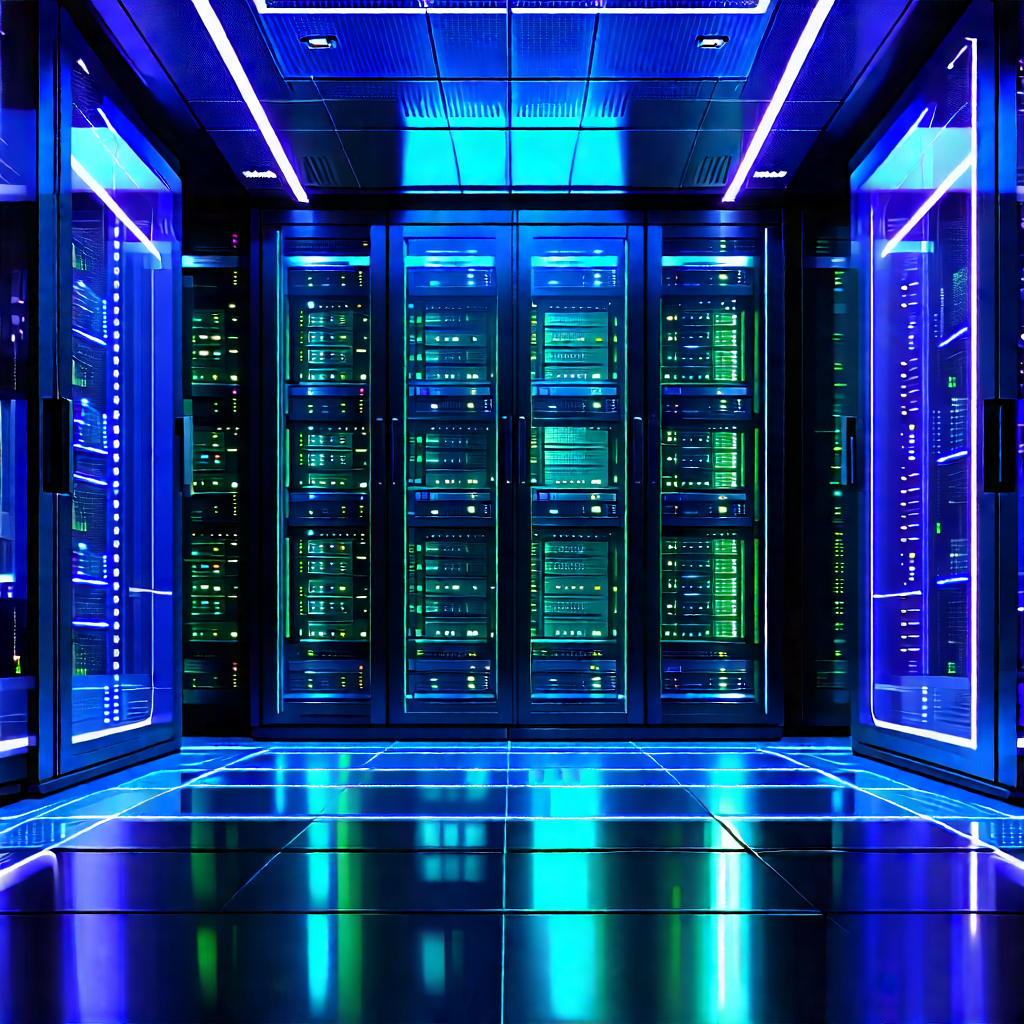Futuristic server room