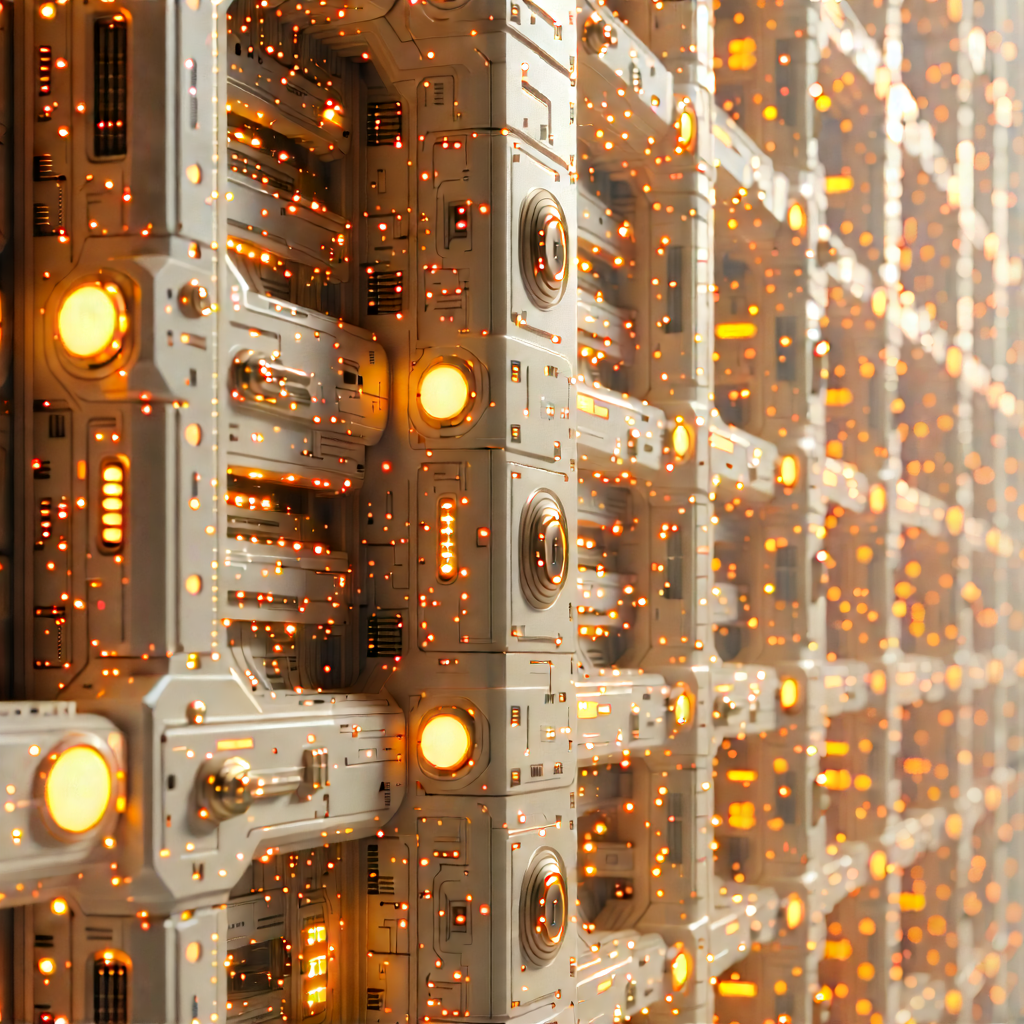 Close-up of sensor array
