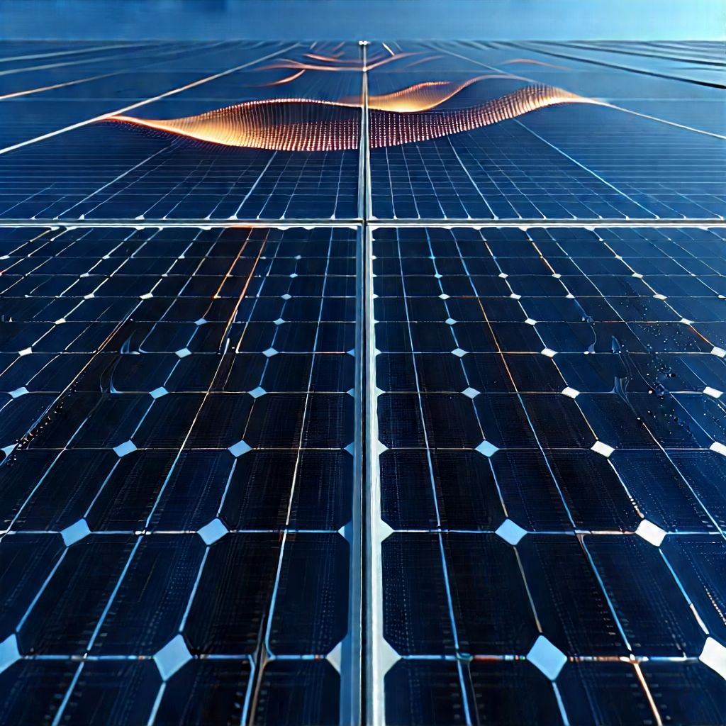 Solar Panel With Laser Scanning With Large Solar