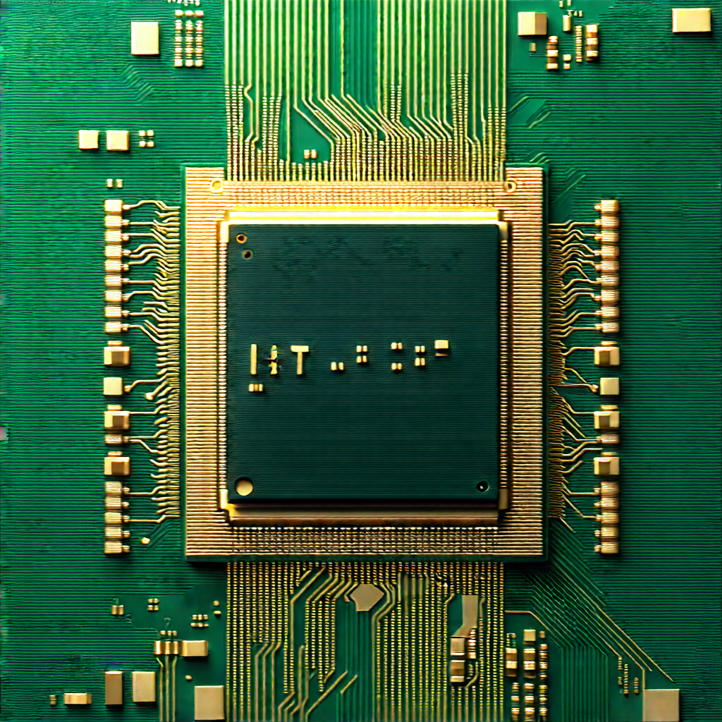Close-up of microprocessor