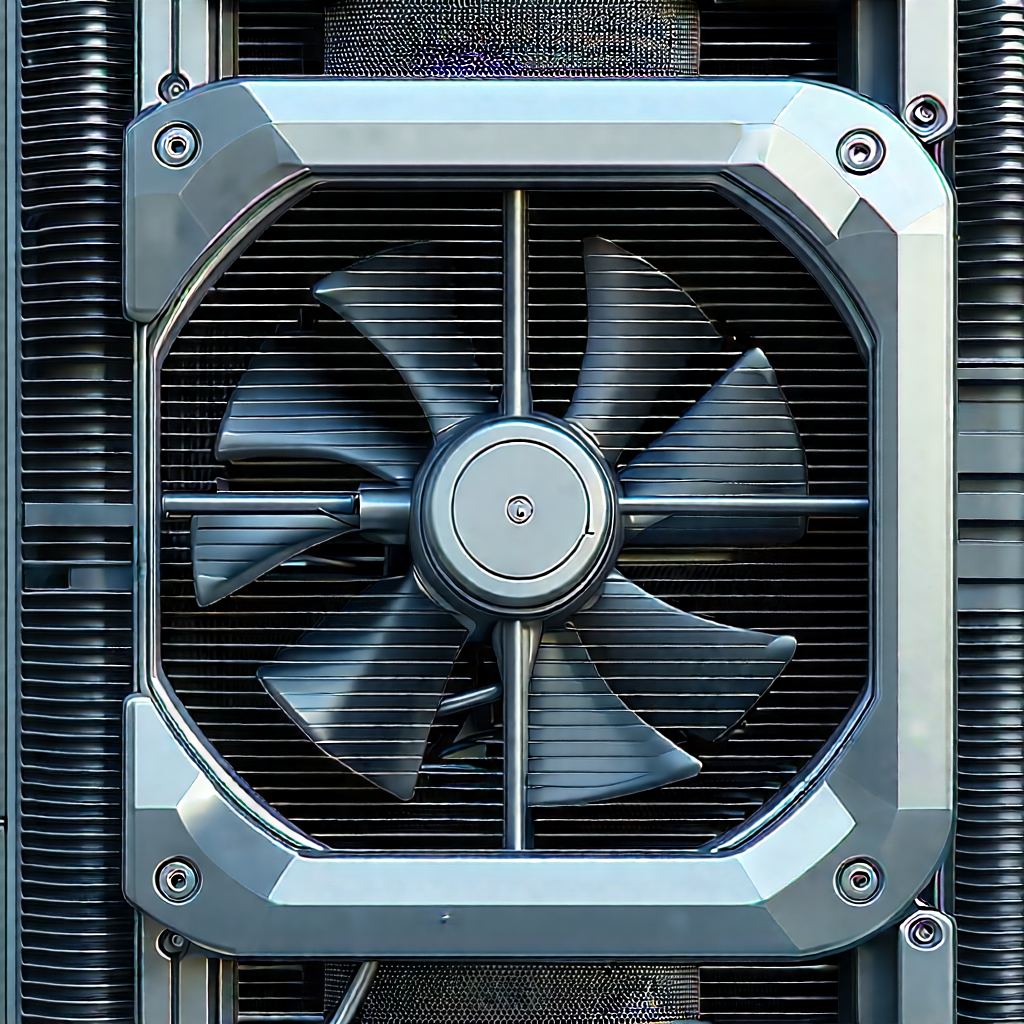 Close-up of cooling system