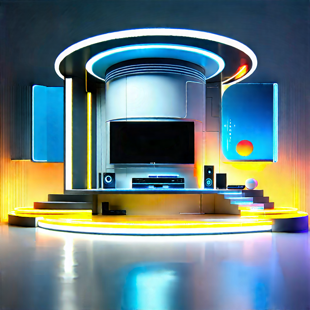 Futuristic Smart Home With Futuristic Living