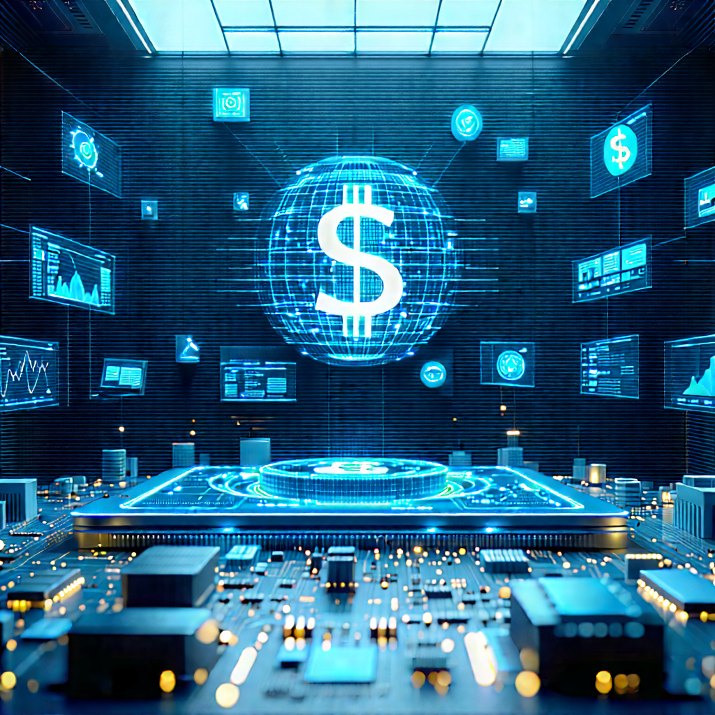 Financial Technology In Field Deployment With Large, Blue,
