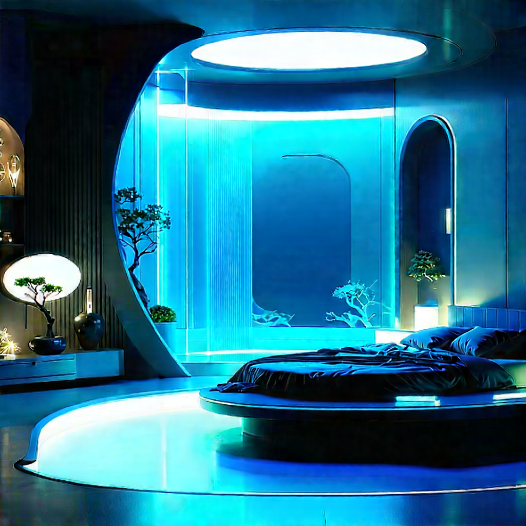 Futuristic Smart Home With Image, There