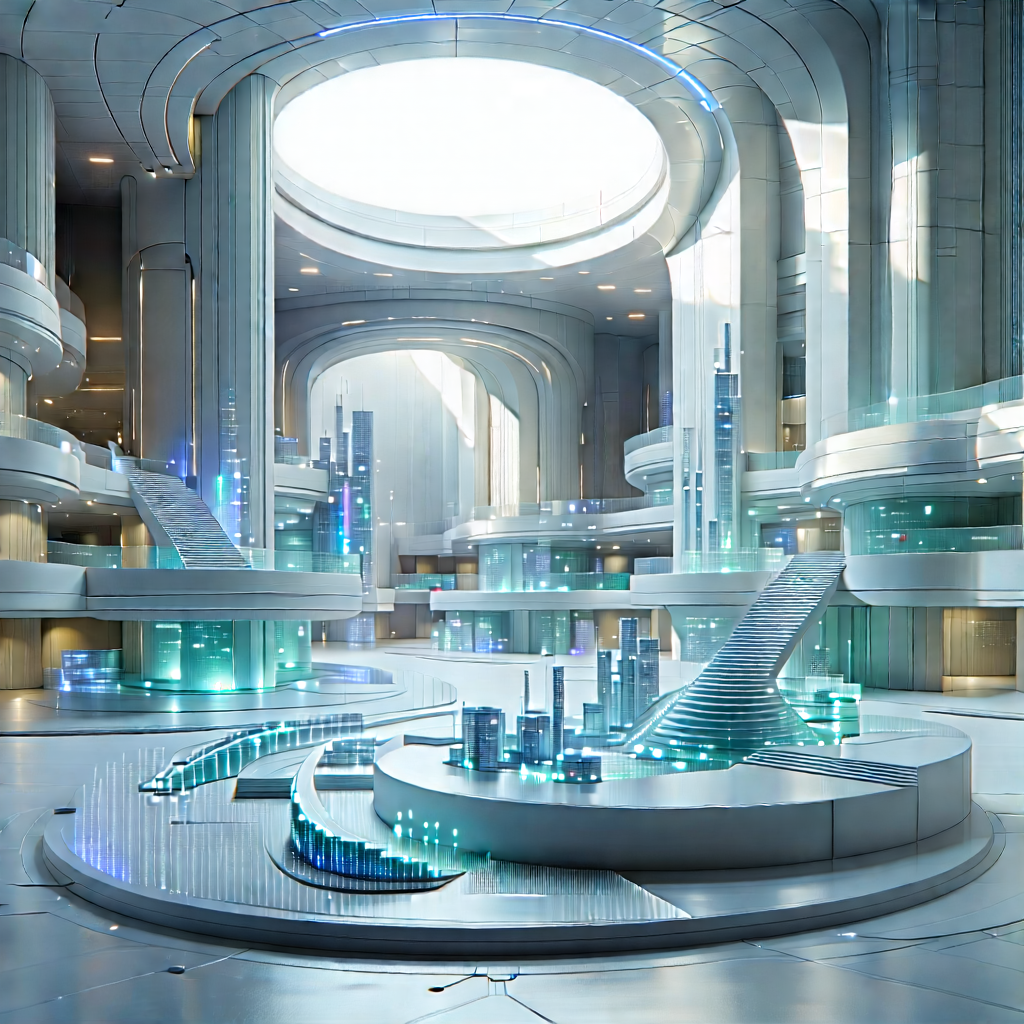 Financial Technology In Research Center With Image, There