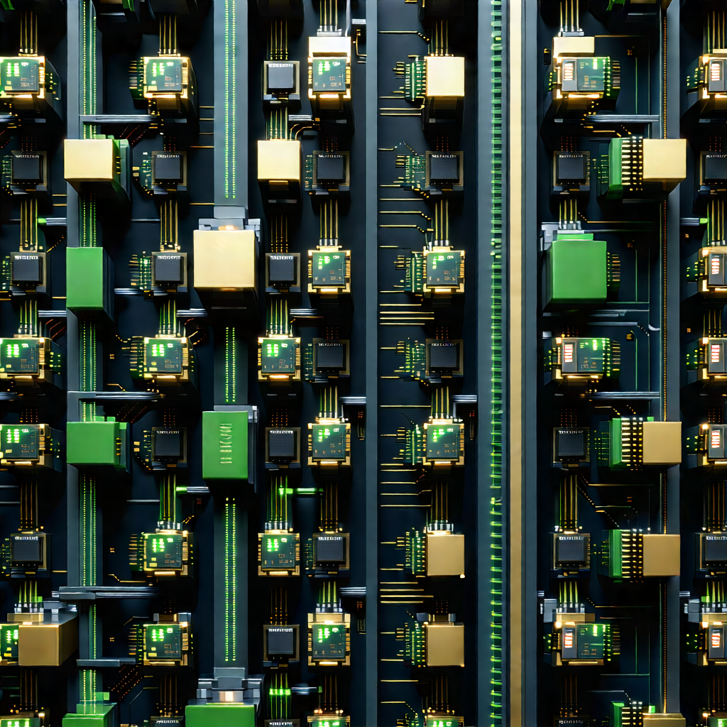Close-up of sensor array