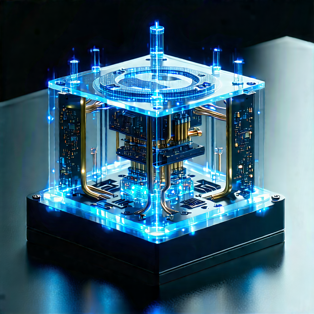Quantum computer with laser scanning