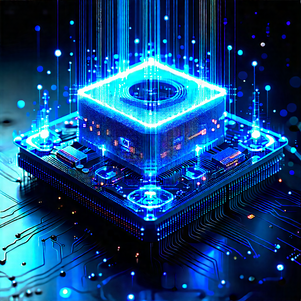 Quantum computer with data streams