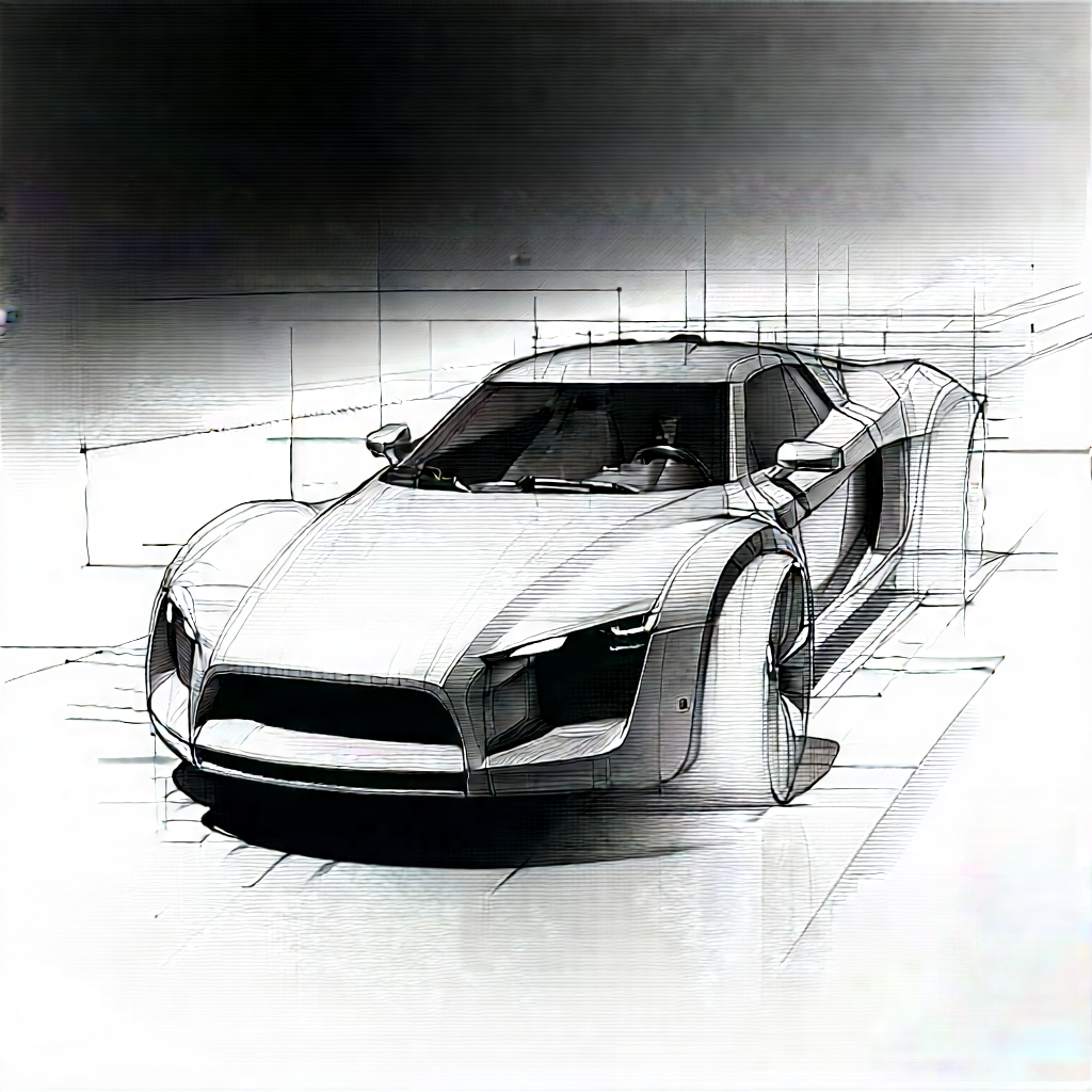 Automotive Technology In Manufacturing Facility With Drawing Shown,