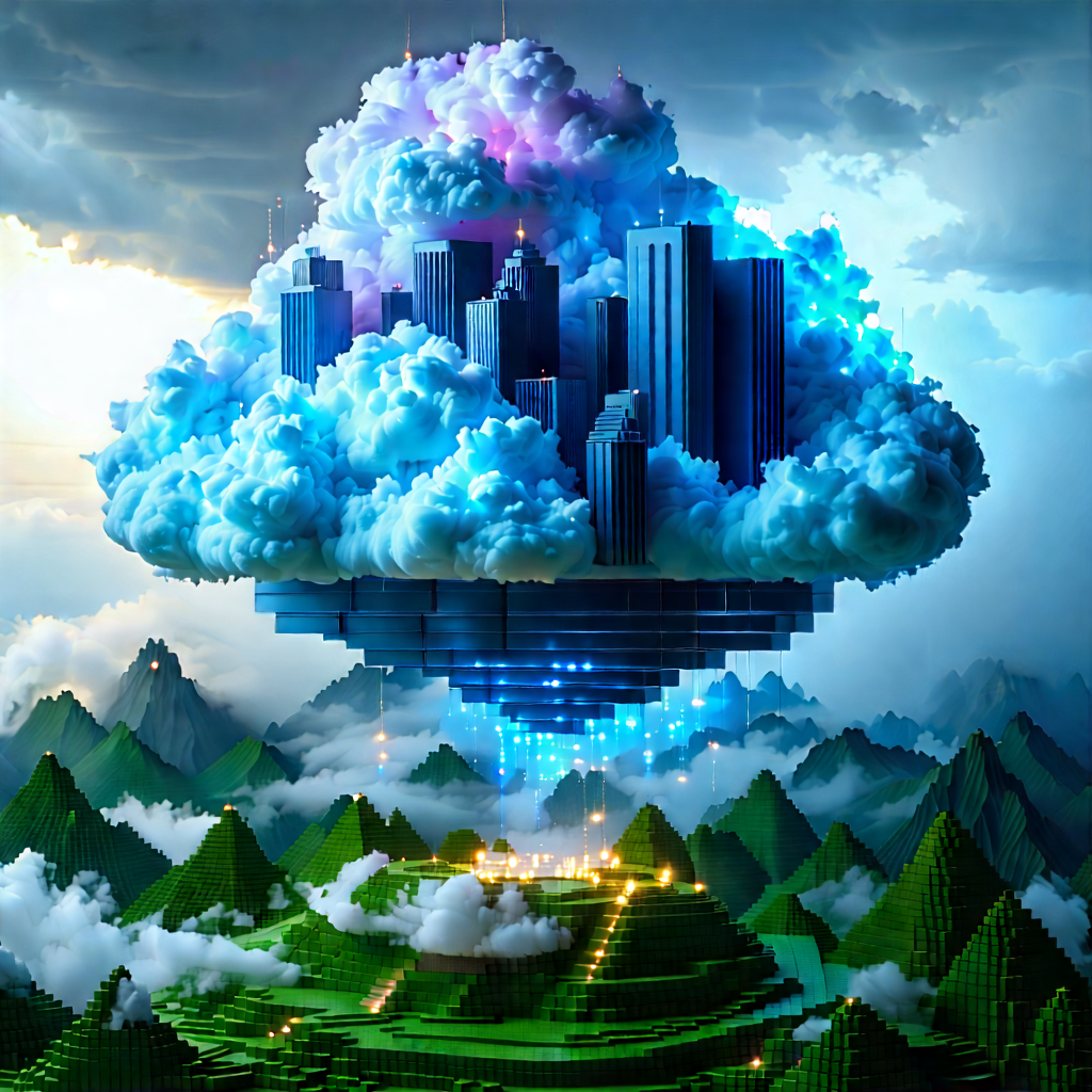 Cloud Computing Visualization With Image, There