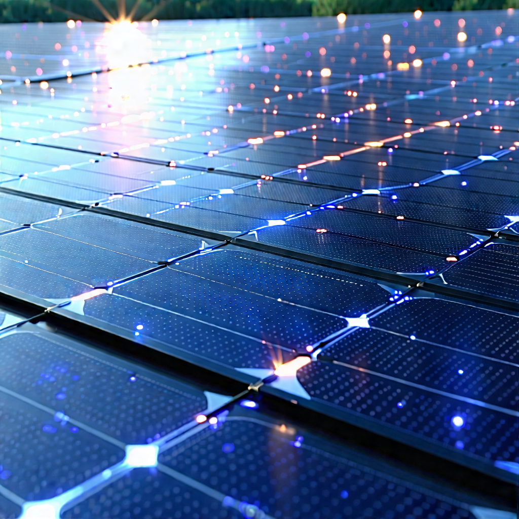 Solar Panel With Holographic Projection With Solar Panel