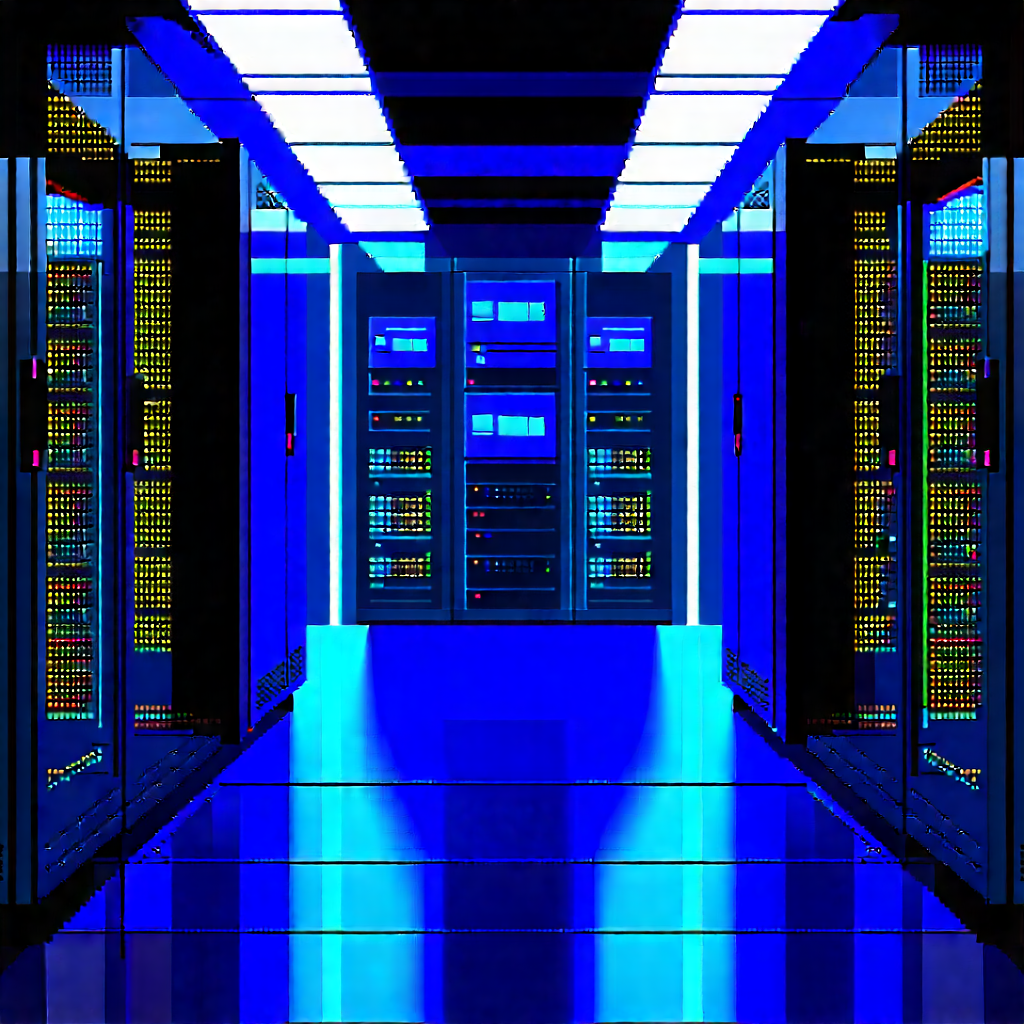 Futuristic server room