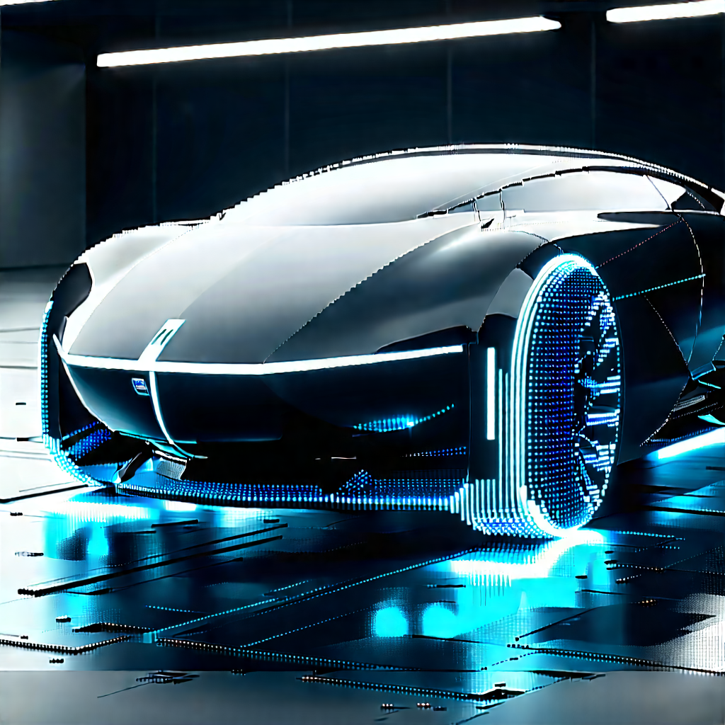Innovative Electric Vehicle Design With Futuristic Parked