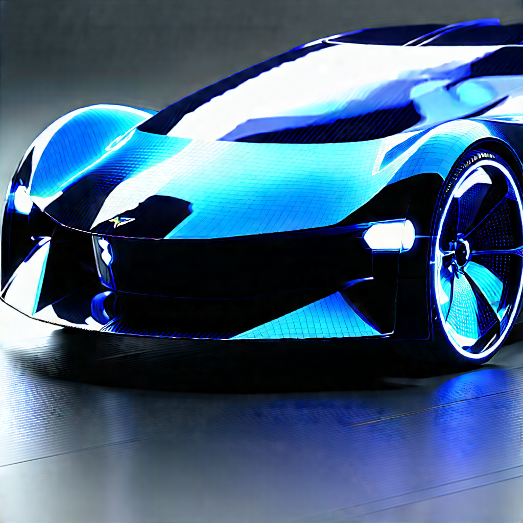 Innovative Electric Vehicle Design With Futuristic Parked