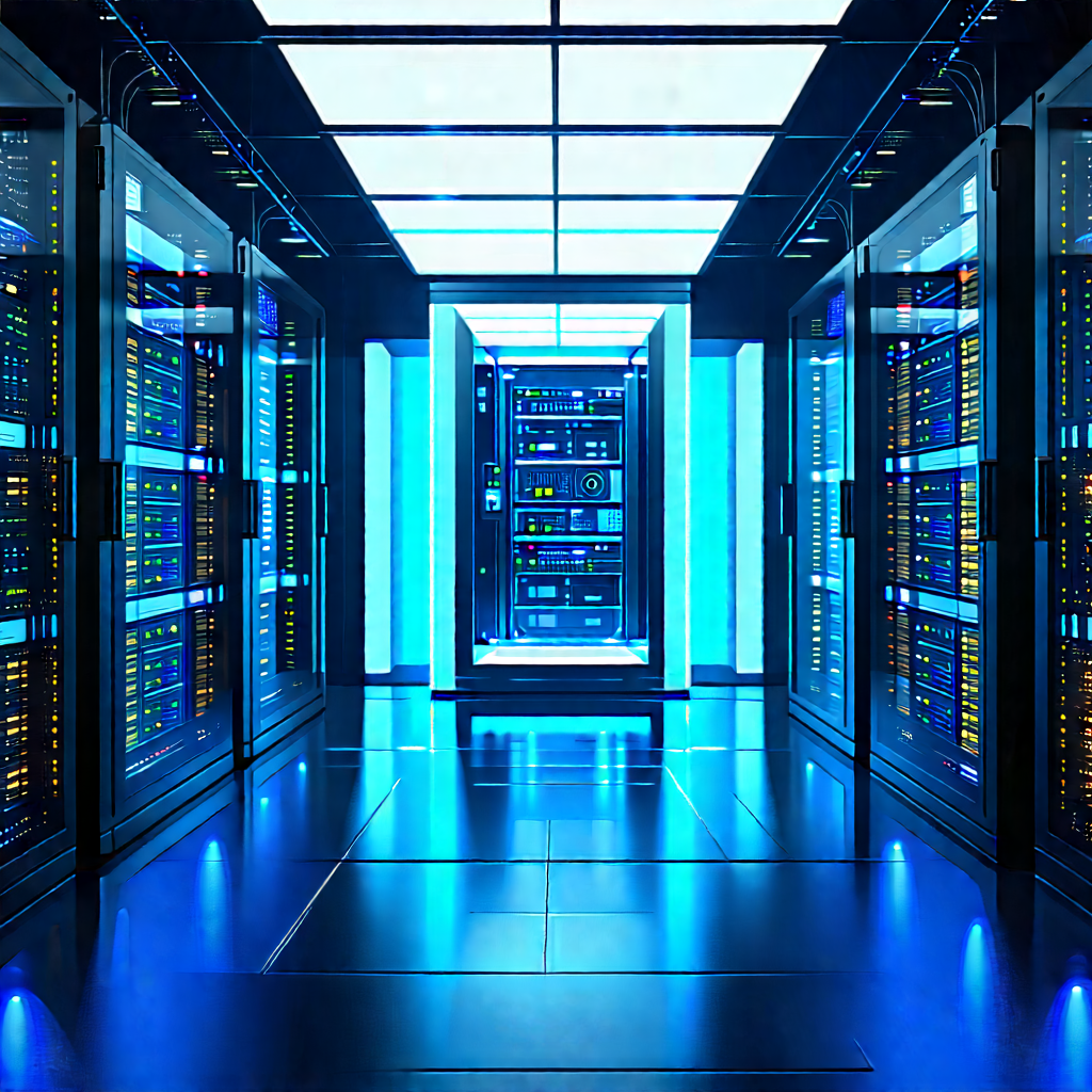 Futuristic server room