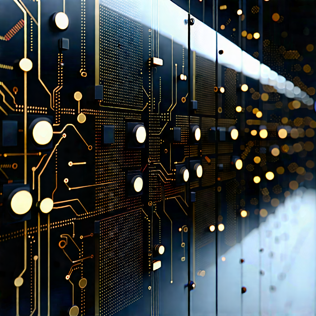 Close-up of sensor array