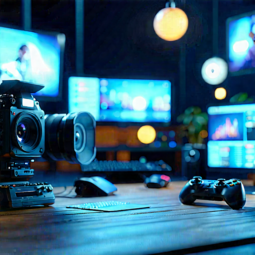 Entertainment technology in design studio